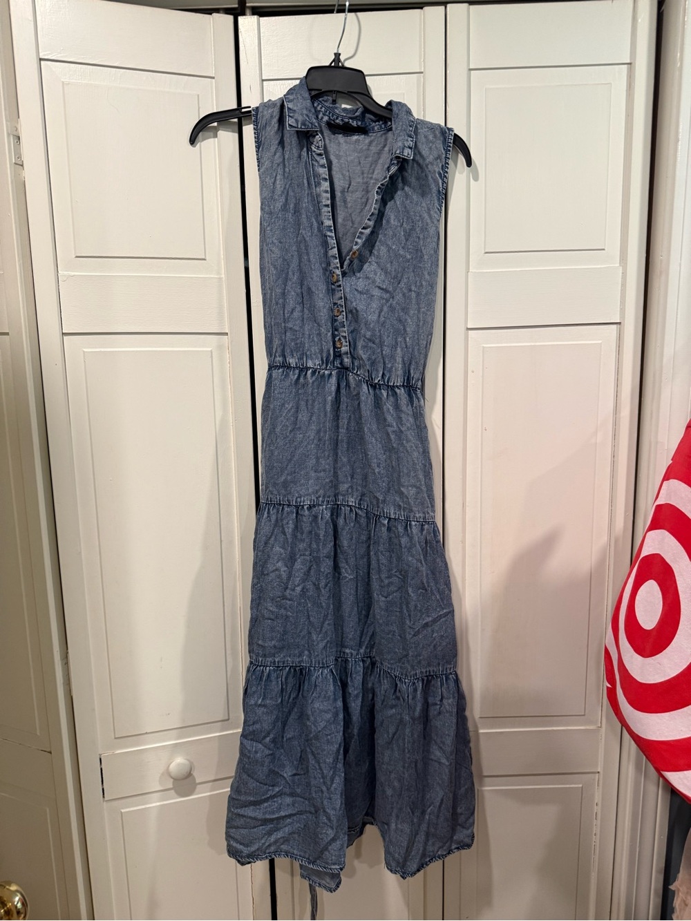 Jane and Delancy chambray dress size small EUC